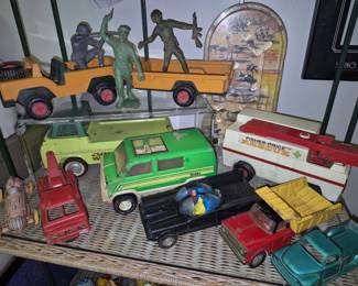 Vintage toy cars and trucks. Tonka