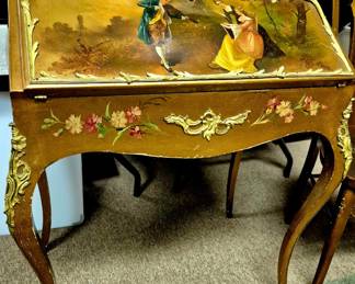 Great selection of antique, modern and MCM furniture.  Antique French Louis XV style ladies writing desk!!