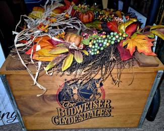 "The Budweiser Clydesdales" wood case box