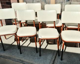 2 sets of 4 MCM chairs
