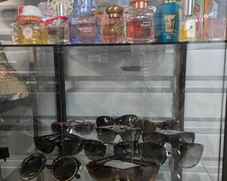 Designer glasses and perfumes
