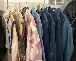 BK173Womens Denim And Quilted Jackets And Vests
