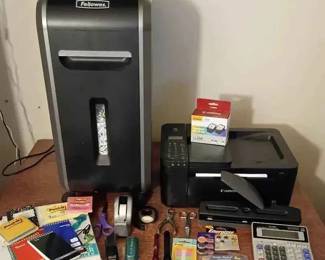 BK169Canon Printer, Fellowes Shredder And Office Supplies