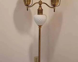 BK257Vintage White And Gold Standing Lamp