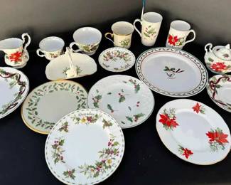 BK146Fine Holiday Christmas China Royal Albert, Lenox, Charter Club