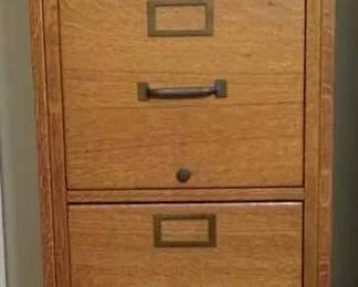 BK184Vintage Light Wooden File Cabinet