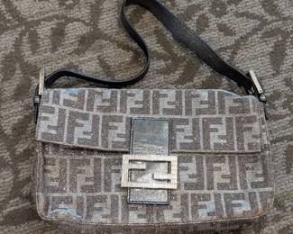 Fendi Bag metallic Glitter Baguette
