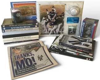New York Yankees Memorabilia Collection – 20-Pc Lot, Yearbooks, World Series & More