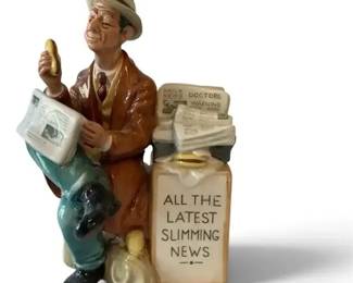 Royal Doulton Stop Press Figurine HN2683 – Vintage News Figure, 1979