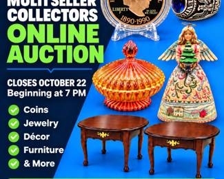 Coastal Collectors Online Auction Poster
