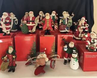 Clothtique Possible Dreams Santa Claus Figurine Collection w Original Boxes
