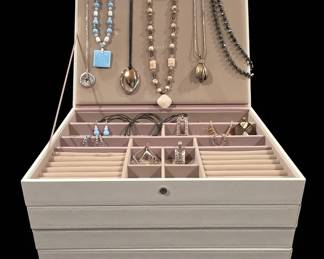 Deluxe Stackers Jewelry Box  Lots of Treasures