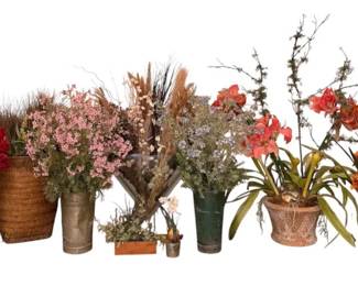 Stunning Large Collection of Faux Floral  Botanical Arrangements