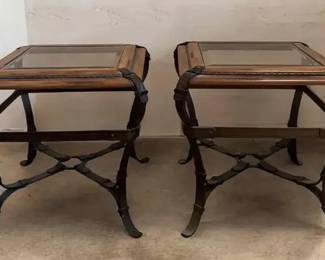 Wrought Iron, ArtisanCrafted End Tables