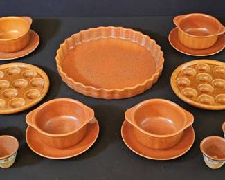 Vintage Villeroy  Boch Vilbofour Luxembourg Stoneware Set with Complementary Rustic Accents