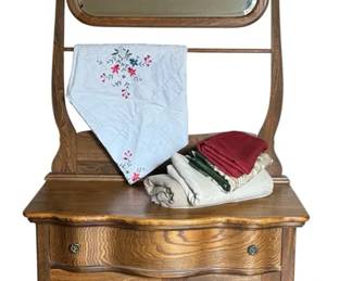 Exquisite Antique Oak Wash Stand Timeless Piece