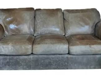Hill Country Interiors Lot 2 Heirloom Western Heritage Leather Sofa