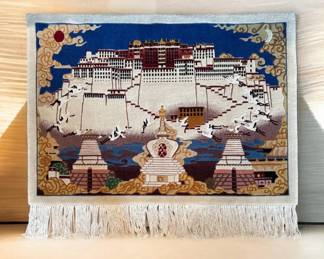 Himalayan Wall Hanging... Unique HandKnotted w Historical Significance