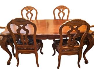 Vintage Bernhardt French Country Dining Table Set... HighEnd Craftsmanship