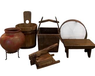 Charming 6Piece Antique Primitive Lot