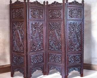 Masterfully Crafted Antique Room Divider