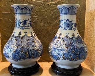 Great blue and white decor pieces 