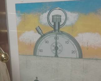 Large framed print