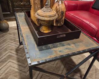 Naturally rusted artist inspired coffee table 