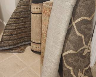 Assortment of rugs