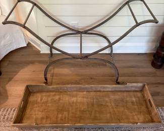 A1 - $100. E.T. Tobey Company Planters Console Table. Measures 48" x 18" x 31.25" tall. Tray does lift off the stand. In excellent condition.