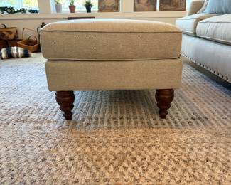 A5 - $550. Kincaid Sofa & Ottoman. Measures 82.5" x 36.5" x 38.5" tall. Ottoman Measures 48.5" x 24.5" x 18.5" tall. Cushions show minor pilling - overall very good condition.