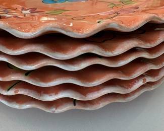A46 - $30. 6 Pc Saparna Dinner Plates.