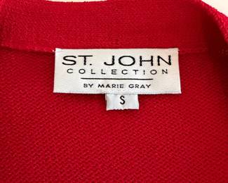 A90 - $150. St. John Collection by Marie Gray. Cardigan size S. Skirt size 8.