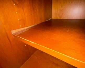A7 - $400. Arhaus Furniture Shaker Style Cherry Wood Armoire. Measures 47.5" x 25.25" x 68" tall. The outside is in very good condition - the inside shows the most wear. Beautiful piece - not oversized!