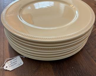 A50 - $125. 9 Pc. Sur La Table Pasta Set. 1 large serving bowl and 8 plates.