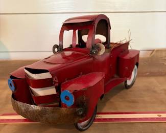 A58 - $25. Decorative Metal Car Decor - Not old.