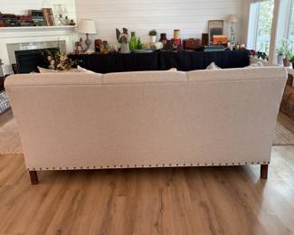 A5 - $550. Kincaid Sofa & Ottoman. Measures 82.5" x 36.5" x 38.5" tall. Ottoman Measures 48.5" x 24.5" x 18.5" tall. Cushions show minor pilling - overall very good condition.