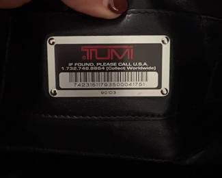 A75 - $20. Tumi Leather Briefcase. Very good condition.