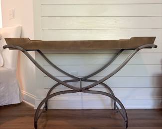 A1 - $100. E.T. Tobey Company Planters Console Table. Measures 48" x 18" x 31.25" tall. Tray does lift off the stand. In excellent condition.