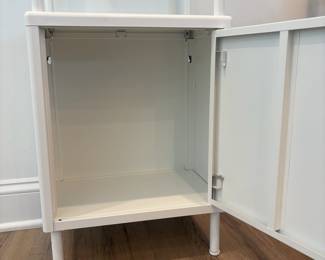 A12 - $30. Ikea Dynan Shelf with Cabinet. Measures 15.75" x 10.5" x 37" tall.