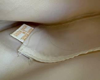A47 - $20. Vintage Clutch "Handmade in Hong Kong". Measures 7.5" x 6".