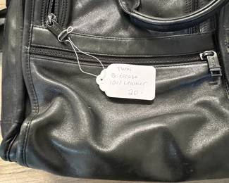 A75 - $20. Tumi Leather Briefcase. Very good condition.