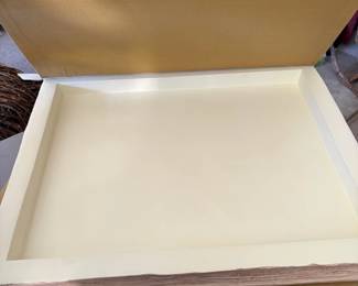 A80 - $35. Pair of Oversized Fabric Books with Storage Compartments. "The Times".