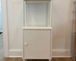 A12 - $30. Ikea Dynan Shelf with Cabinet. Measures 15.75" x 10.5" x 37" tall.