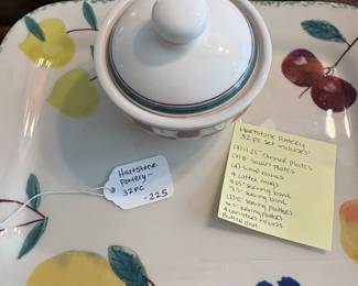A52 - $225. 32 Pc. Hartstone Pottery Fruit Set.