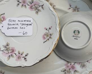 $60. 50 Pc Set of Mitterteich Bavarian "Springtime" China. A17 - $60. 50 Pc Set of Mitterteich Bavarian "Springtime" China.