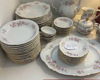 A17 - $60. 50 Pc Set of Mitterteich Bavarian "Springtime" China.