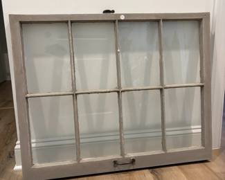 A82 - $20. Decorative Window Pane. Measures 35" x 28" tall.