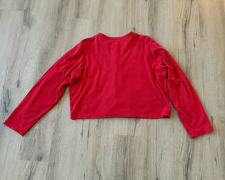 A94 - $60. Michael Simon Embroidered Cardigan. Size Large.