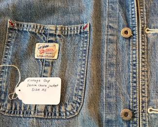 A95 - $20. Gap XS Denim Chore Jacket.